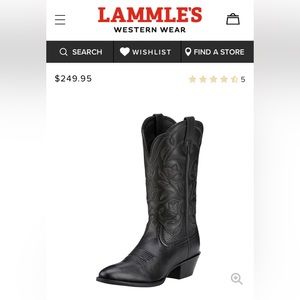 Ariat black cowgirl boots